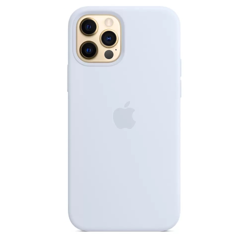 Силиконовый чехол Silicone case Apple MagSafe для iPhone 12/12 Pro Cloud Blue / Дымчато-Голубой
