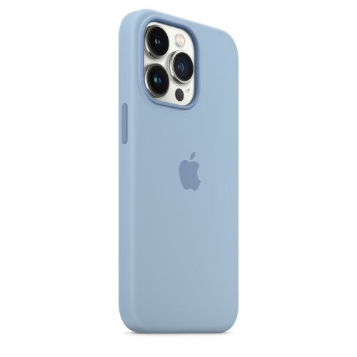 Силиконовый чехол Silicone case Apple MagSafe для iPhone 13 Pro Blue Fog / Синий Туман