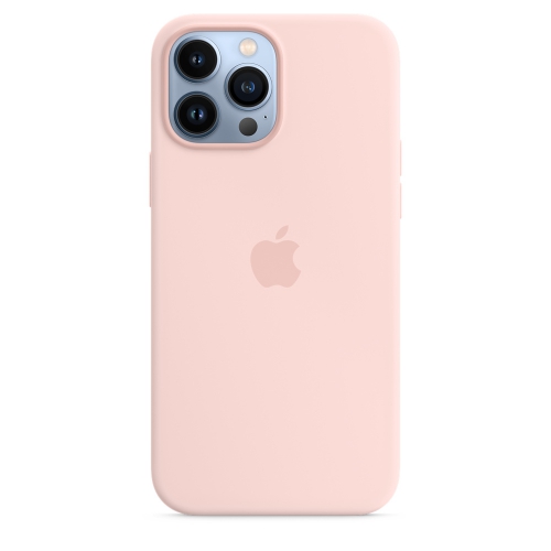 Силиконовый чехол Silicone case Apple MagSafe для iPhone 13 Pro Max Chalk Pink / Розовый Мел