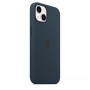 Силиконовый чехол Silicone case Apple MagSafe для iPhone 13 Abyss Blue / Синий Омут
