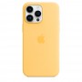Силиконовый чехол Silicone case Apple MagSafe для iPhone 14 Pro Max Sulnglow / Солнечный