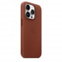 Кожаный чехол Leather case Apple MagSafe для iPhone 14 Pro Max Umber / Коричневый