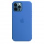 Силиконовый чехол Silicone case Apple MagSafe для iPhone 12 Pro Max Capri Blue / Капри