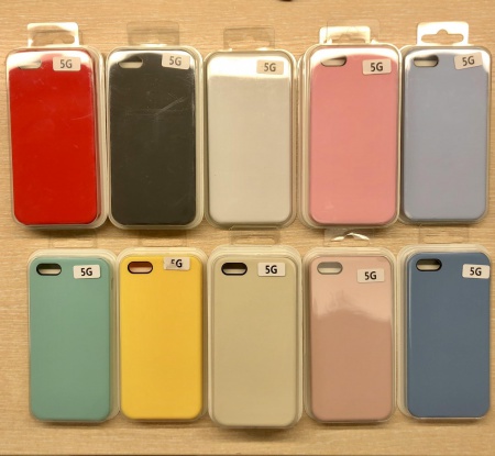 Silicone Case Apple iPhone 5/5s/SE (без яблока)