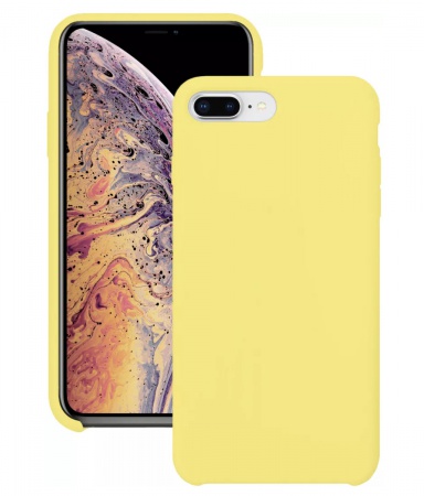 Силиконовый чехол для Apple iPhone 7 Plus / Apple iPhone 8 Plus / Silicone Case DF на Айфон с бархатистым покрытием внутри №4