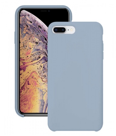 Силиконовый чехол для Apple iPhone 7 Plus / Apple iPhone 8 Plus / Silicone Case DF на Айфон с бархатистым покрытием внутри №5