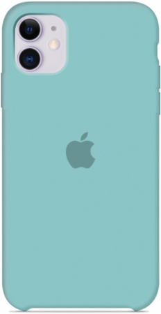 Чехол Silicone Case iPhone 11 Sea Blue №21