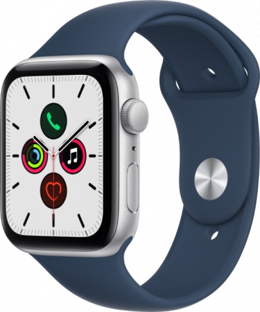Умные часы Apple Watch SE, 40 мм, корпус из алюминия, спортивный ремешок синий омут