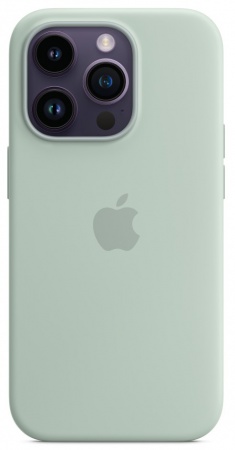 Силиконовый чехол Silicone case Apple MagSafe для iPhone 14 Pro Succulent / Суккулент