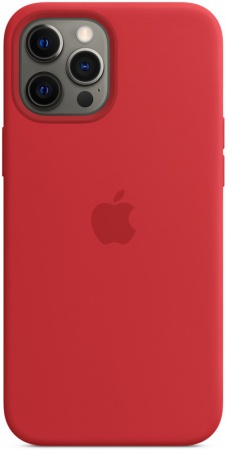 Силиконовый чехол Silicone case Apple MagSafe для iPhone 12 Pro Max Red / Красный