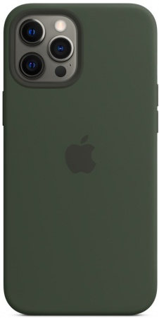 Силиконовый чехол Silicone case Apple MagSafe для iPhone 12 Pro Cyprus Green / Кипрский Зеленый