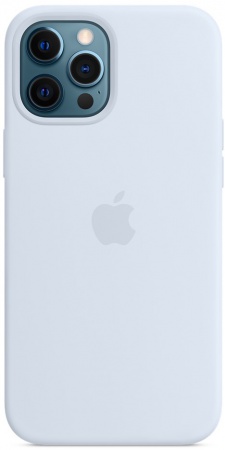 Силиконовый чехол Silicone case Apple MagSafe для iPhone 12 Pro Cloud Blue / Дымчато-Голубой