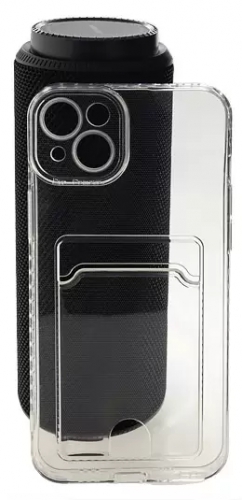 Чехол прозрачный с карманом для Apple iPhone 14 Plus
