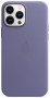Кожаный чехол Leather case Apple MagSafe для iPhone 13 Pro Max Wisteria / Сиреневая Глициния