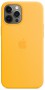 Силиконовый чехол Silicone case Apple MagSafe для iPhone 12 Pro Sunflower / Ярко-Желтый